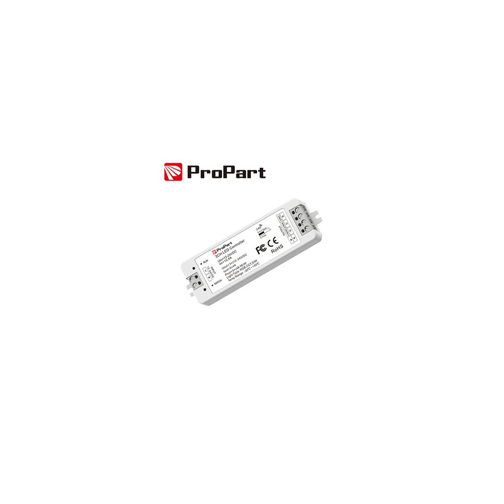 Ricevitore DIM RF 3 Canali - 12/24V DC, 4A/Canale SD3CH-4Z12A