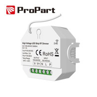 Dimmer RF LED 1 Canale - 1.5A, 100-240V per Strisce LED ad Alta Tensione SD1CH-DIM1-5A