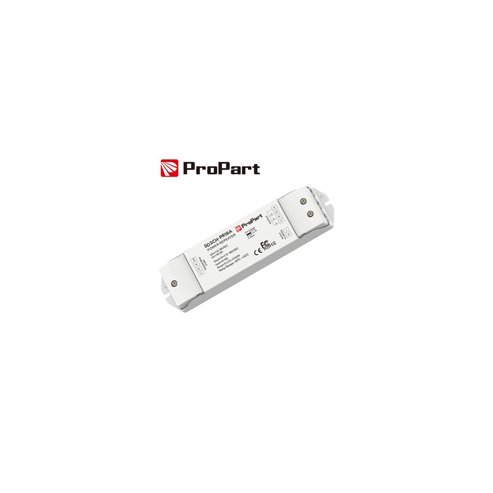 Amplificatore RGB 15A (3 canali da 5A) 12-60V SD3CH-PR18A