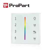 Telecomando da parete RGB/RGBW bianco 4 zone RF2.4G SDRGBW-RP4ZB