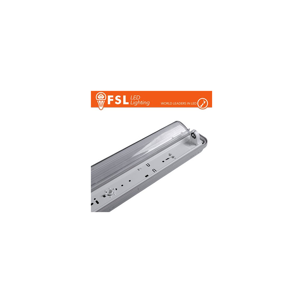 Plafo Stagna Porta tubo T8 IP65: 1 tubo 150cm FLB-1T150