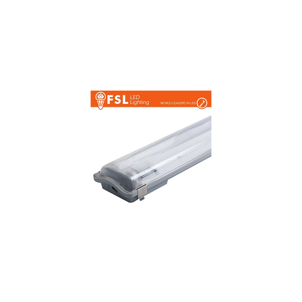 Plafo Stagna Porta tubo T8 IP65: 2 tubo 120cm FLB-2T120
