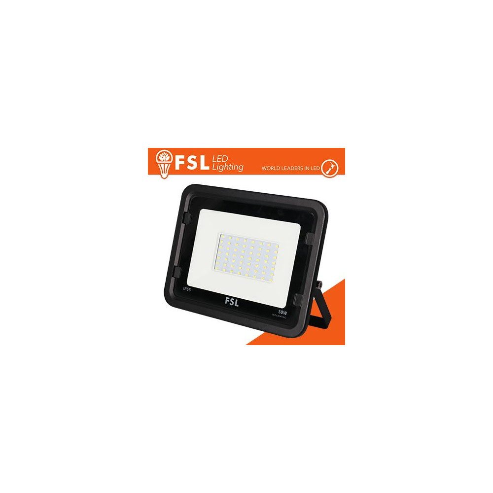 Proiettore per esterni Nero 50W - IP65 115° 6500K FLFSF809-50W65K