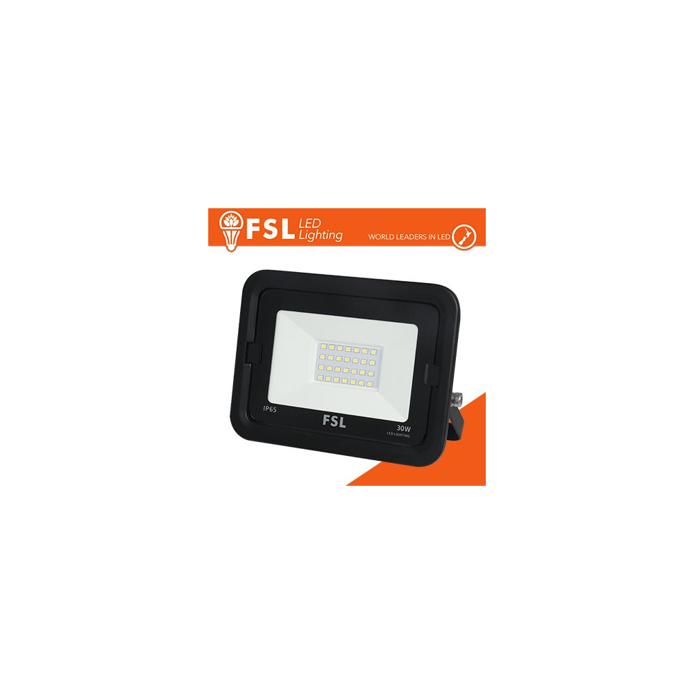 Proiettore per esterni Nero 30W - IP65 115° 4000K FLFSF809-30W40K