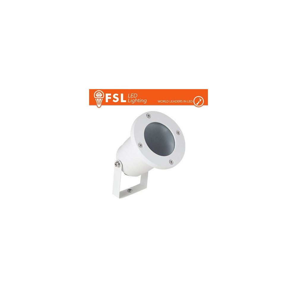 Faretto giardino orientabile picchetto ip65 gu10 Bianco FLIP-GU10W