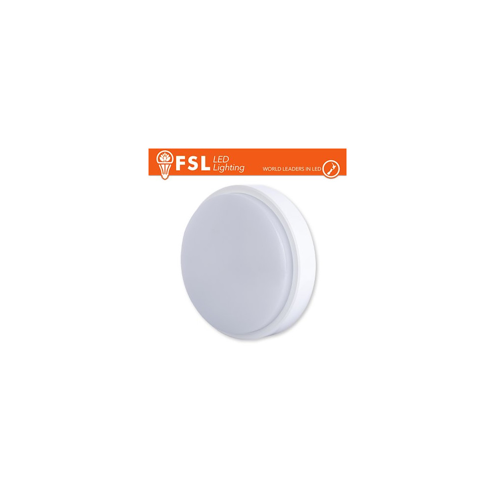 Plafoniera LED ROTONDA BIANCA 15W 4000K Ø180*55 IP54 FLRB-W15W4K