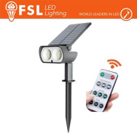 Picchetto da esterno LED solare cct 3white 15W (1.5led) con telecomando FLFSG306B