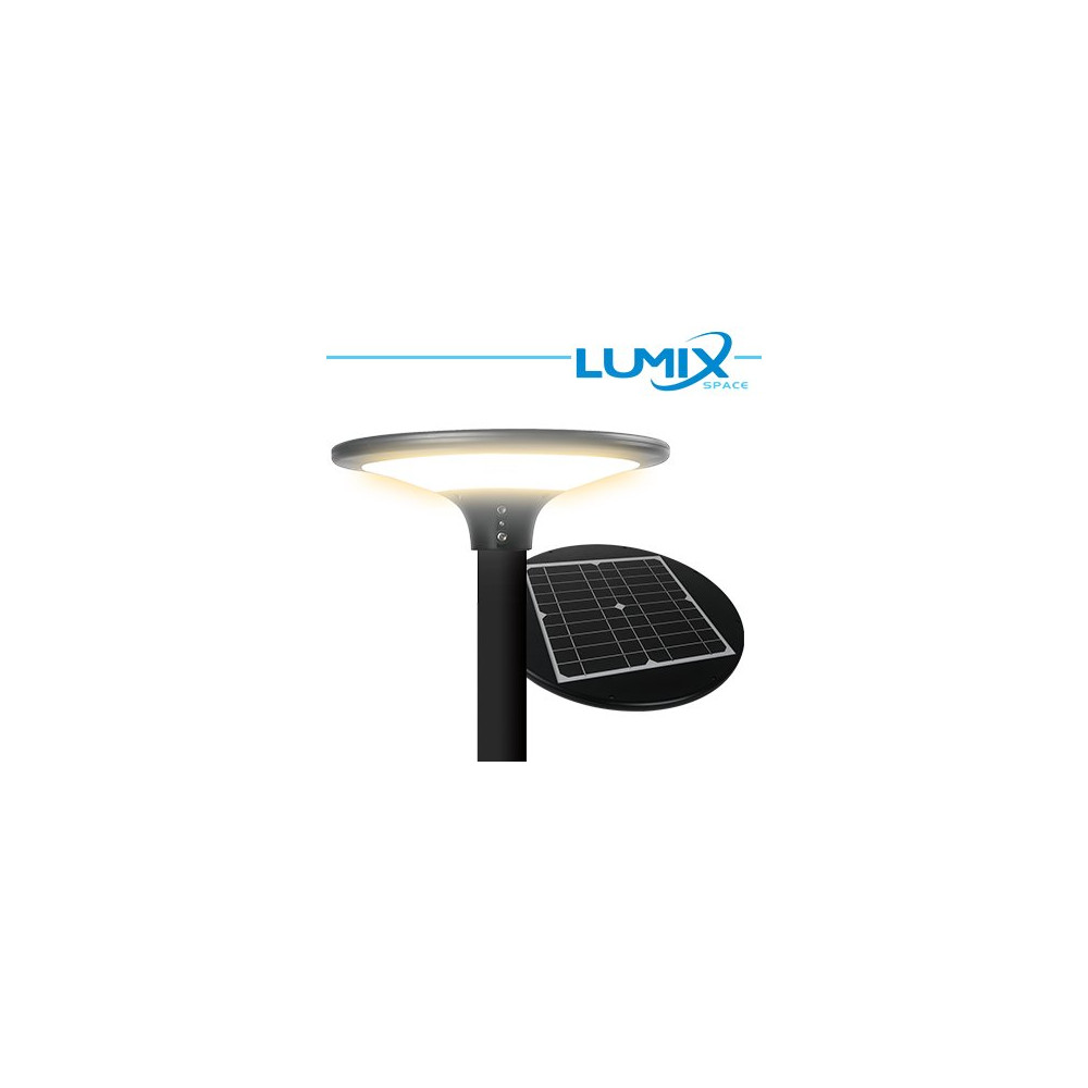 Testa Palo Solare LED 150W* con Pannello Fotovoltaico e Sensori – 4000K IP65 KATT-B