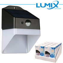 Lampada da parete solare LED senza fili con sensori + espositore LGP-SWL4K2W