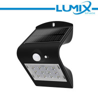 Lampada da parete LED solare senza fili con Sensori 220lm NERO LGB-SWL4K1B