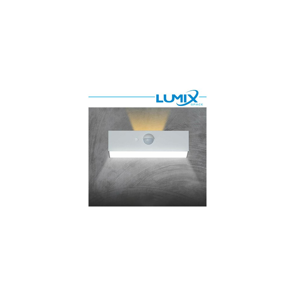 Lampada da parete solare LED 2 vie - senza fili con sensore pir LGM-SWL4K3W