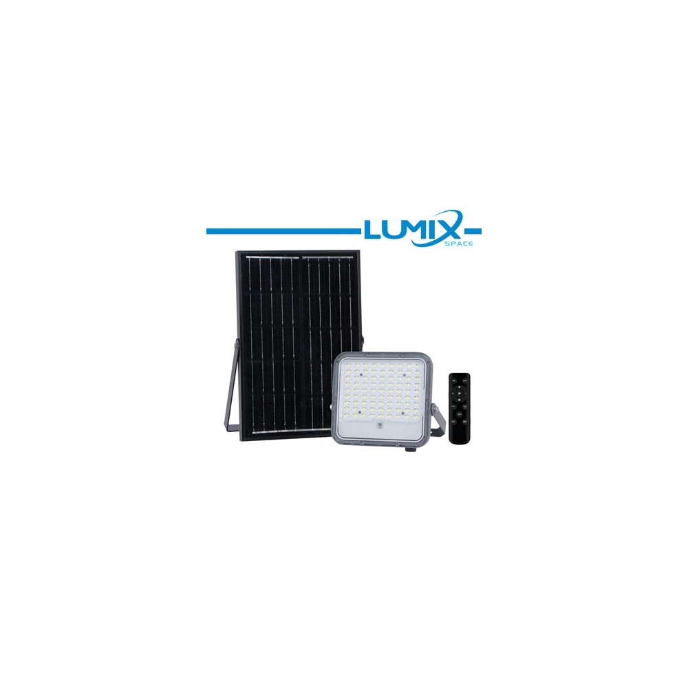 PROIETTORE SOLARE LED 3WHITE 100W + Crepuscolare KATKN-100W