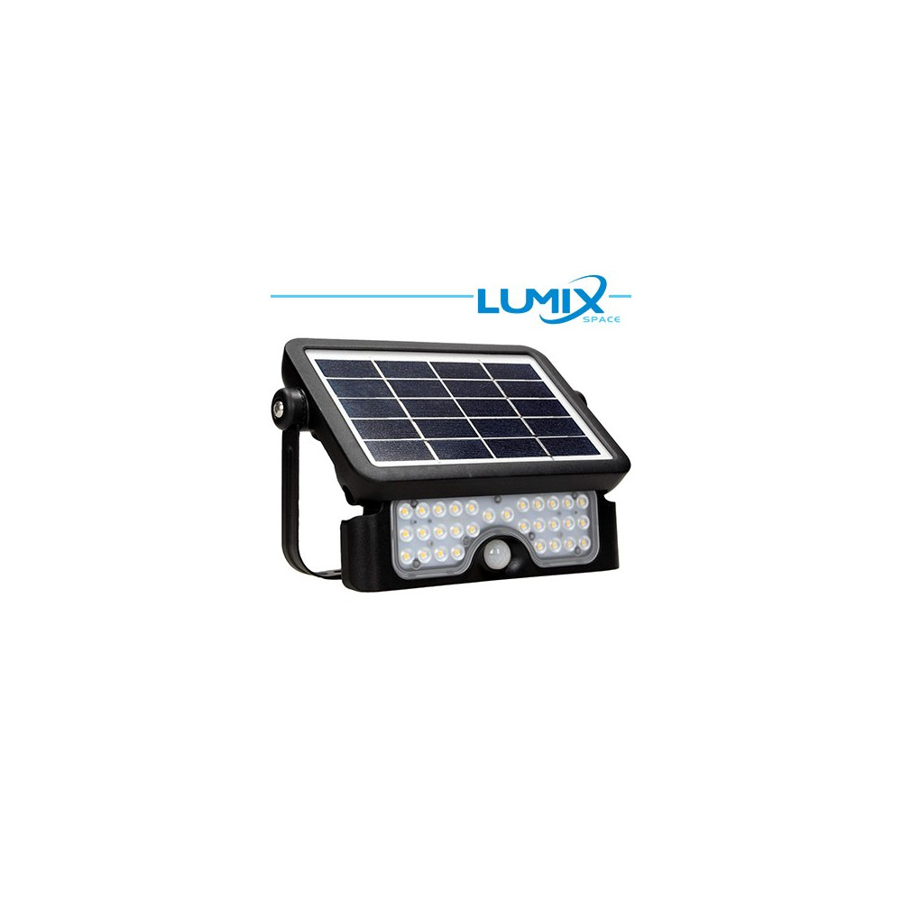 Faretto solare LED senza fili 500lm - con sensori (movimento e crepuscolare) LGL-SFL4K5W