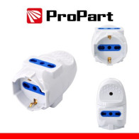 Multipresa volante Schuko/Bipasso 3 posti PES1016-WP