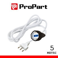 Prolunga lineare bipasso-schuko/bipasso 5metri spina16A PEP1124-5-W