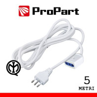 Prolunga lineare bipasso 5metri spina16A PEP1121-5-W
