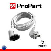 Prolunga lineare Schuko16A 5metri spina Schuko 16A PEPB01S-5-W
