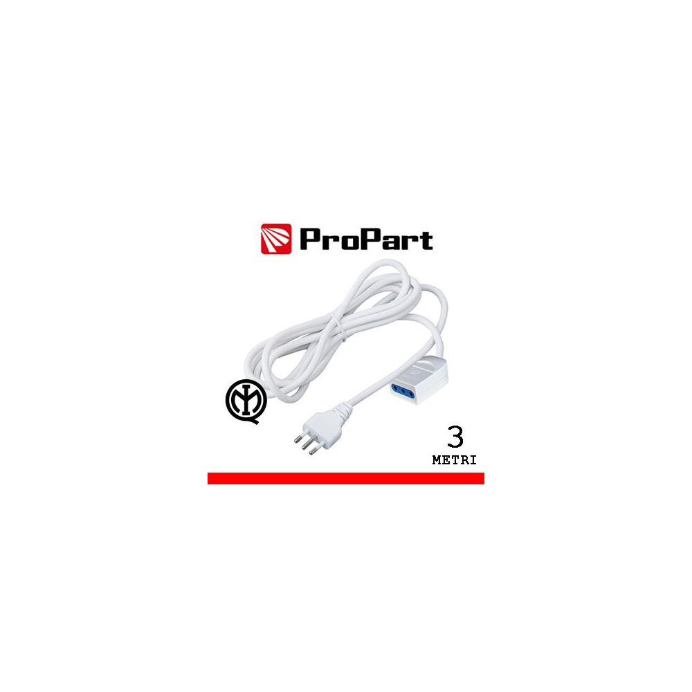 Prolunga lineare 10A 3metri spina10A PEP1120-3-W