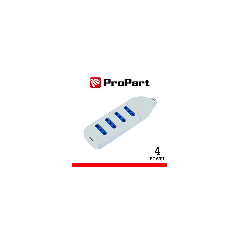 Multipresa 4pos bipasso senza cavo PEM2304-W