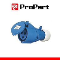 Presa Mobile Diritta Indust. CEE 16A-6h 2P+T 220-250V IP44 PEI213
