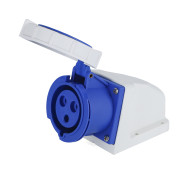 Presa a muro Indust. CEE 16A-6h 2P+T 220-250V IP67 PEI1132