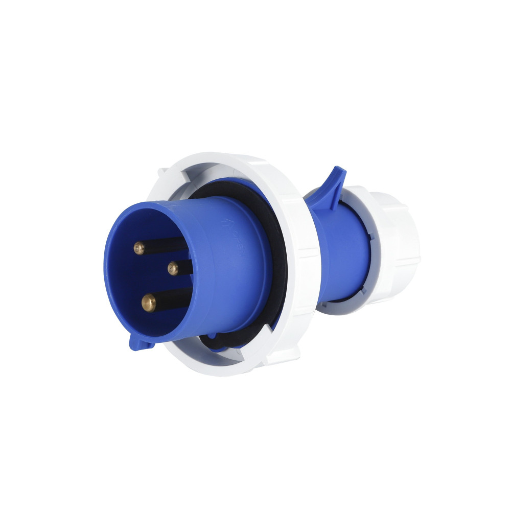 Spina Mobile Diritta Indust. CEE 16A-6h 2P+T 220-250V IP67 PEI0132