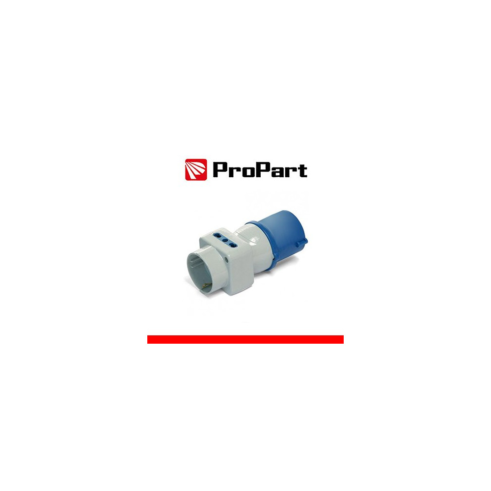 Adattatore triplo Spina ind.16A 2P+T 220-250V-Schuk/Bip IP44 PEI1312