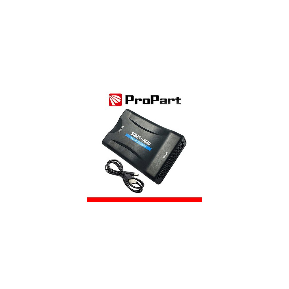 Adattatore/ Convertitore Scart - HDMI Nero 720P/1080P FullHD TR-HASCART