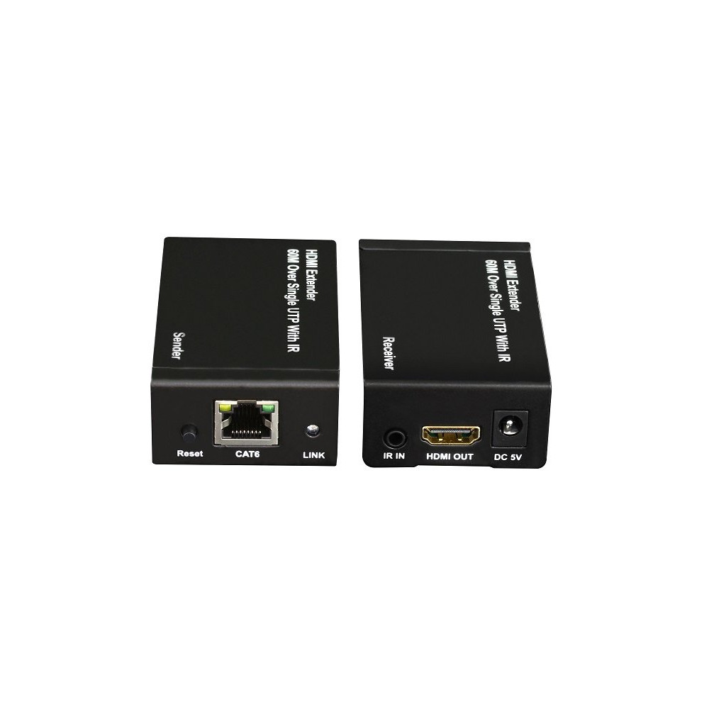 Kit TX-RX Extender HDMI, 60MT UTP, 1080p@60Hz, POE PT-PET60ER-C