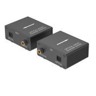 Kit TX-RX Extender Audio TOSLINK SPDIF, 100MT UTP,  POE PT-APETCT100