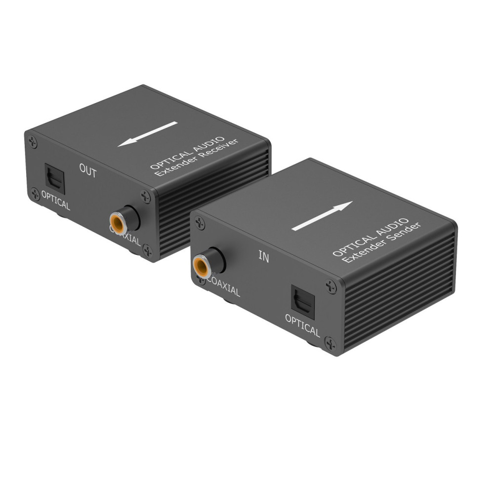Kit TX-RX Extender Audio TOSLINK SPDIF, 100MT UTP,  POE PT-APETCT100