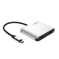Adattatore da USB-C a 2xHDMI, 4K60Hz , HDR + USB3.0-3.1-3.2 PT-2PU-HH