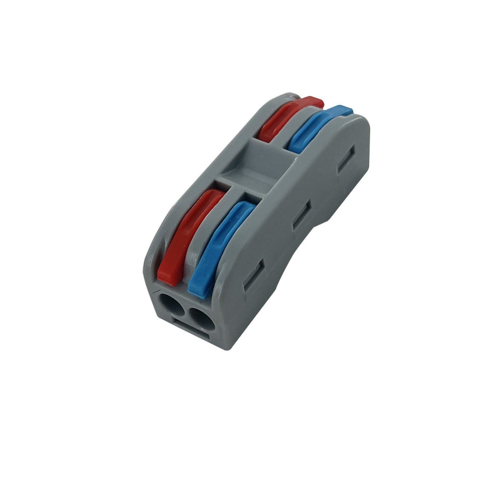 Connettore a leva per cavi 2 fori per lato - 30pz PECT2