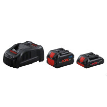 1600A0214A,Set 2 batteria 18V 4.0Ah + 5.5 Ah + Caricabatteria BACA214A18S-BO