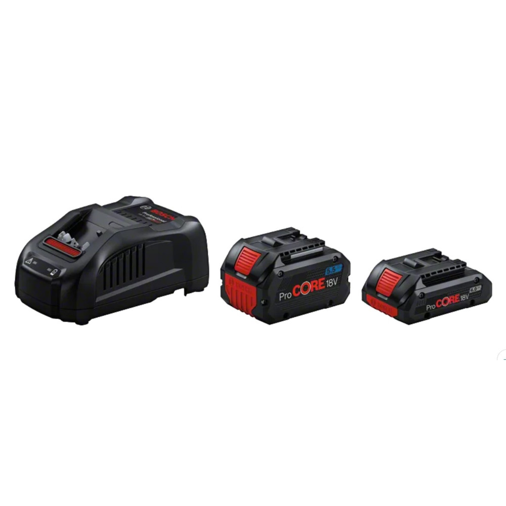 1600A0214A,Set 2 batteria 18V 4.0Ah + 5.5 Ah + Caricabatteria BACA214A18S-BO