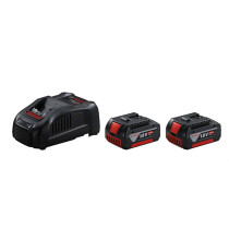 1600A00B8J,Set 2 batterie 18V 5.0Ah + Caricabatteria BACA0B8J18S-BO