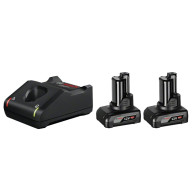1600A01B20,Kit 2x Batterie 12V 6.0Ah + Caricabatteria BACA1B2012S-BO