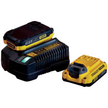 SFMCB12D2-QW,SET 2 BATTERIE 18V 2.0 AH + CARICABATTERIA BACA12D2S-ST