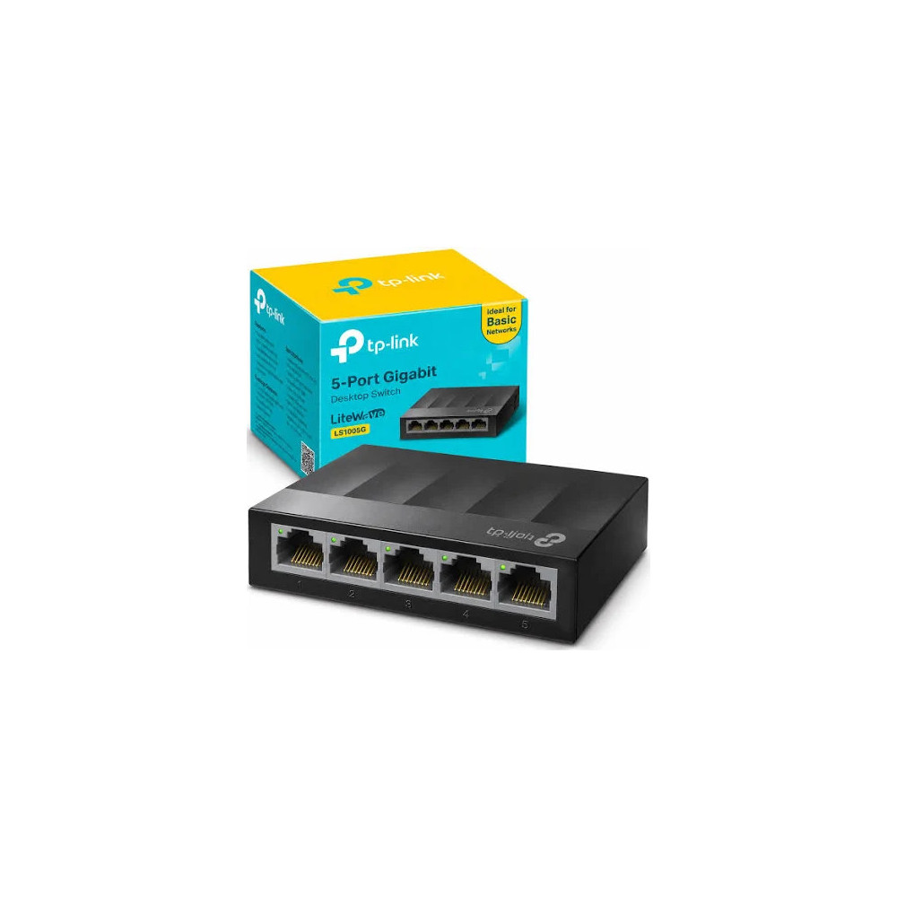 TP-Link    SWITCH   5-PORT Gigabit Ethernet (10/100/1000) - LS1005G