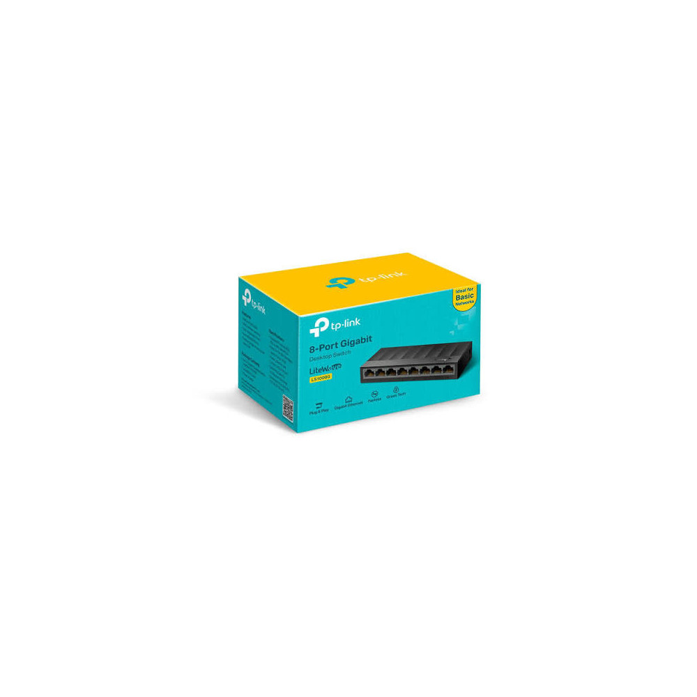 TP-Link    SWITCH   8-Port 10/100/1000Mbps - LS1008G
