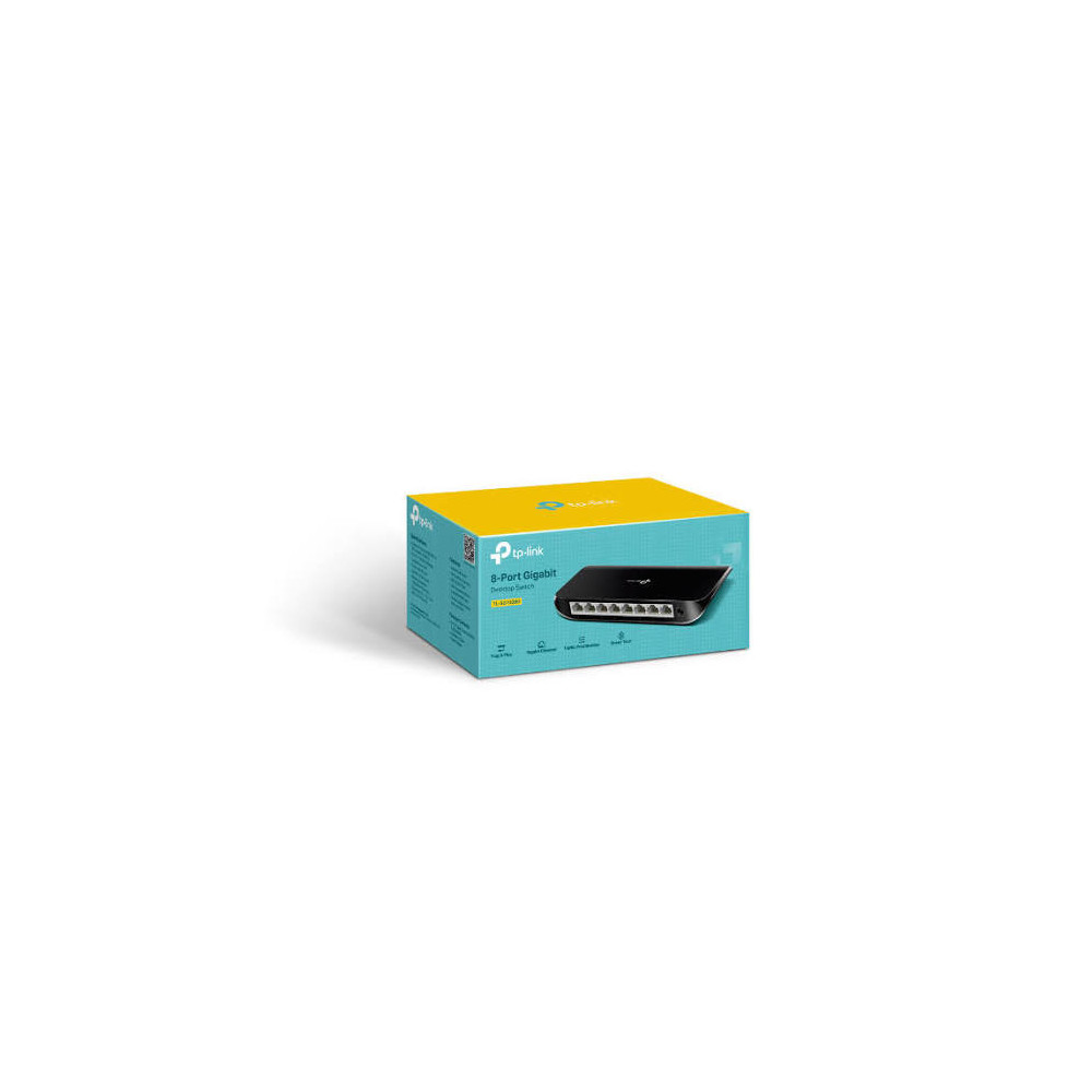 TP-Link    SWITCH   8-PORT GIGABIT 8 porte RJ45 10/100/1000M - TL-SG1008D