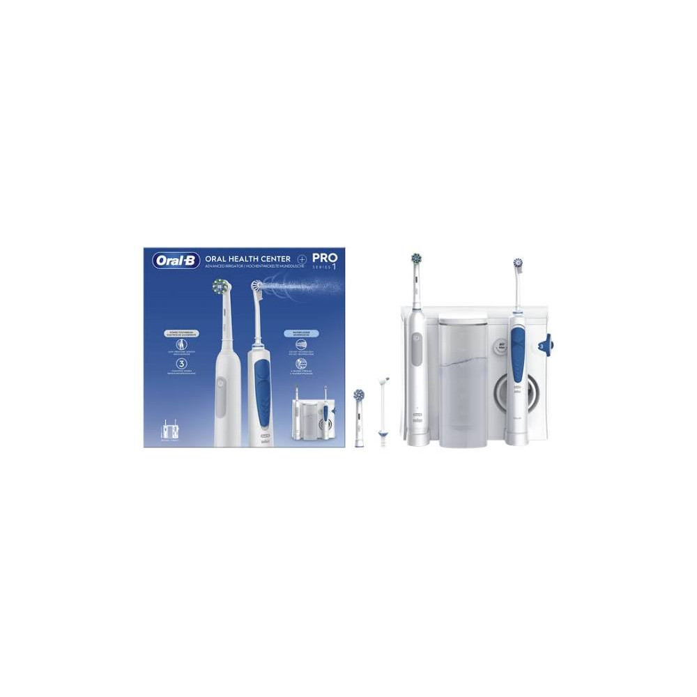 Oral-B  Idropulsore, 1 Beccuccio, Spazzolino Elettrico Pro1, 2 Testine - 8006540840825