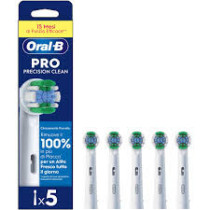 Oral-B Testina Ricambio 5 PZ PRECISION CLEAN - 8006540883853
