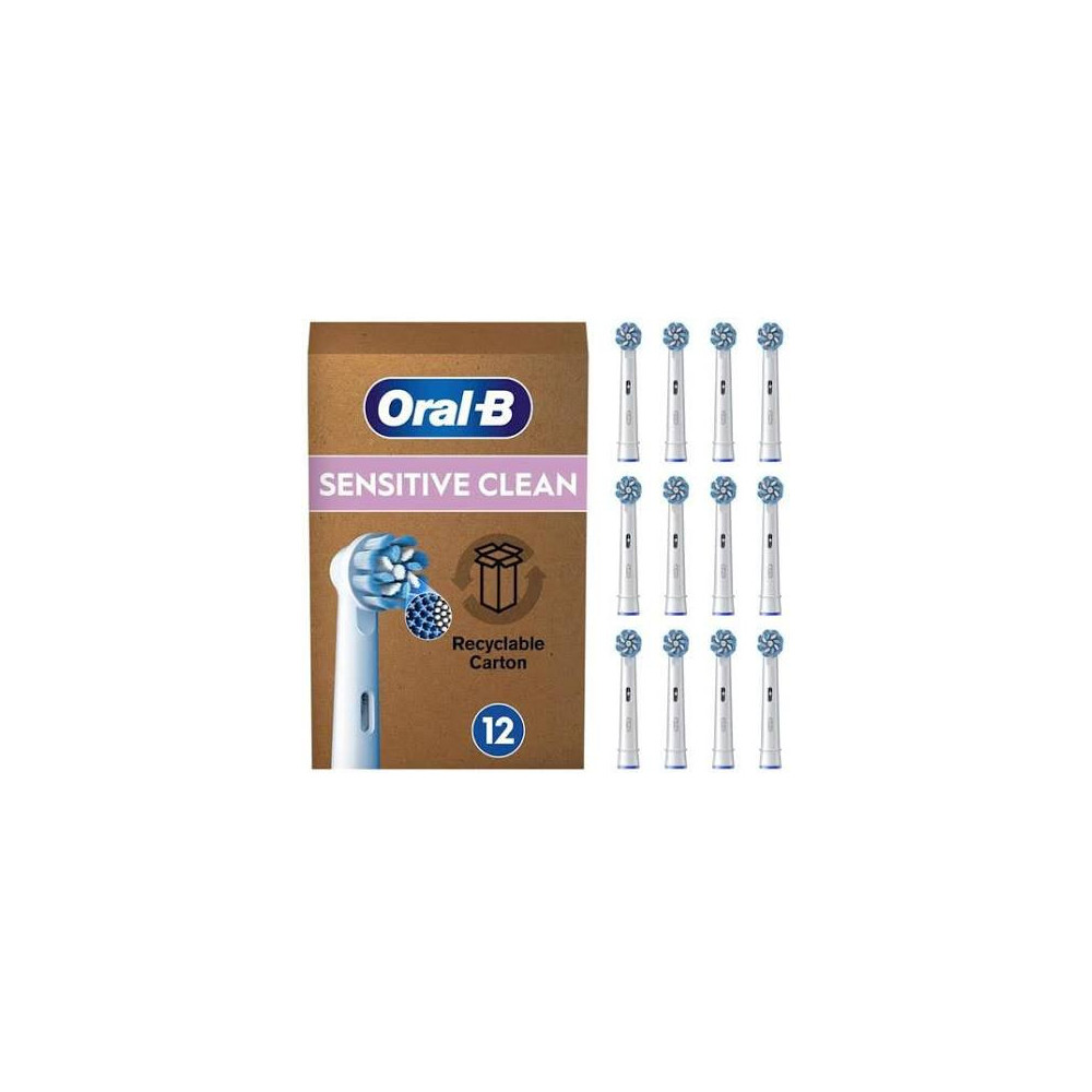 Oral-B Testina Ricambio 12  PZ SENSITIVE CLEAN - 8006540859933