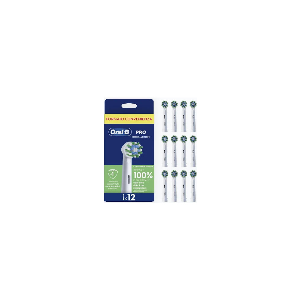 Oral-B Testina Ricambio 12  PZ PRO CROSS CLEAN - 8006540855683