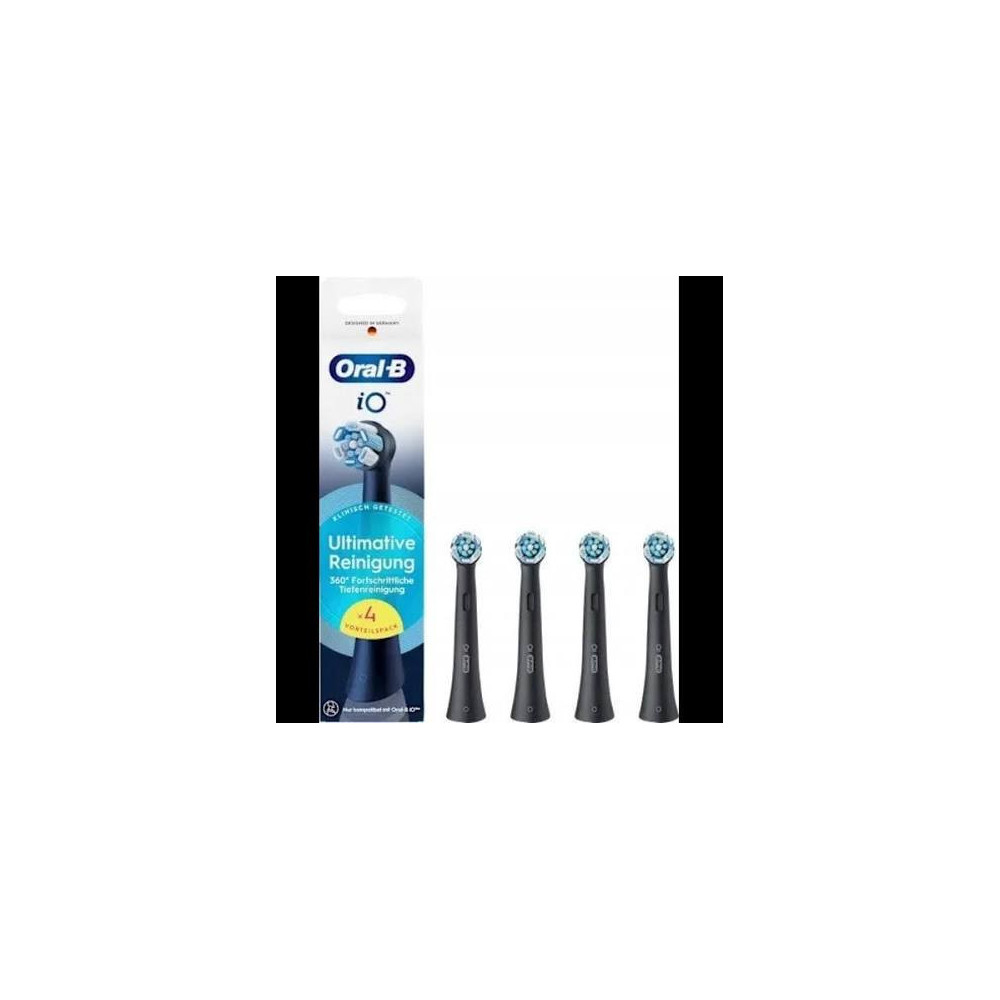 Oral-B Testina Ricambio  iO 4 PZ   Ultimate Clean NERO - 8700216194969
