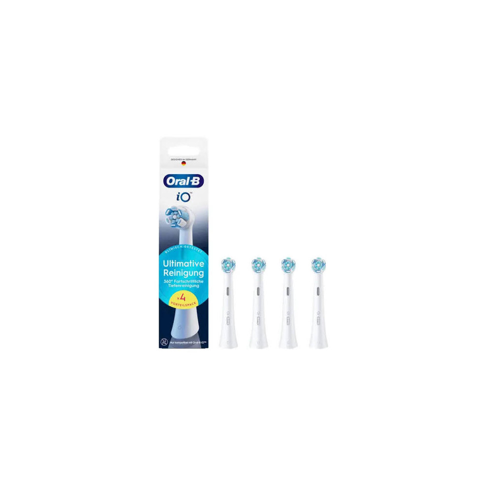 Oral-B Testina Ricambio  iO 4 PZ   Ultimate Clean BIANCO - 8700216195027