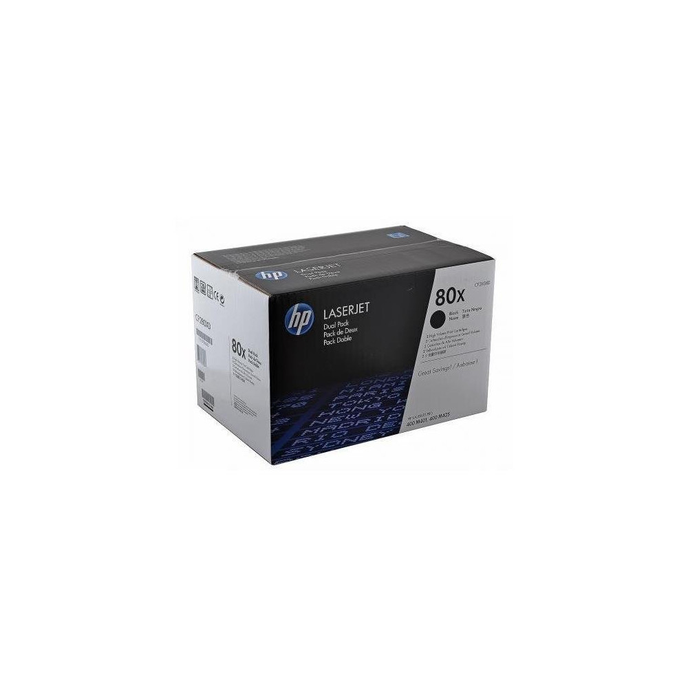 HP TONER NERO 80X CONF. 2 PEZZI