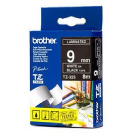 BROTHER NASTRO LAMINATO DA 9 MM (8 M) BIANCO/NERO - TZE325