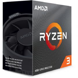 AMD CPU RYZEN 3, 4100, AM4, 4.00GHz 4 CORE, CACHE 6MB, 65W WRAITH STEALTH COOLER - 100-100000510BOX